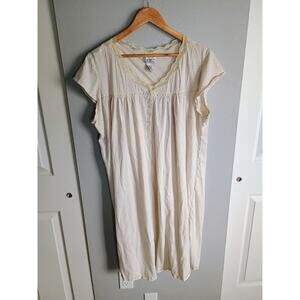 Vintage inspired cottage Core night gown Granny core 100% cotton villager XL